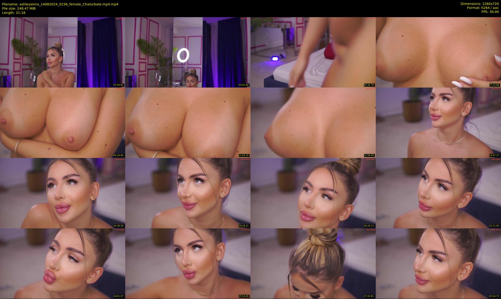 ashleysinnx — 32 minute Chaturbate female cam show recording, 720p, Aug 14, 2024