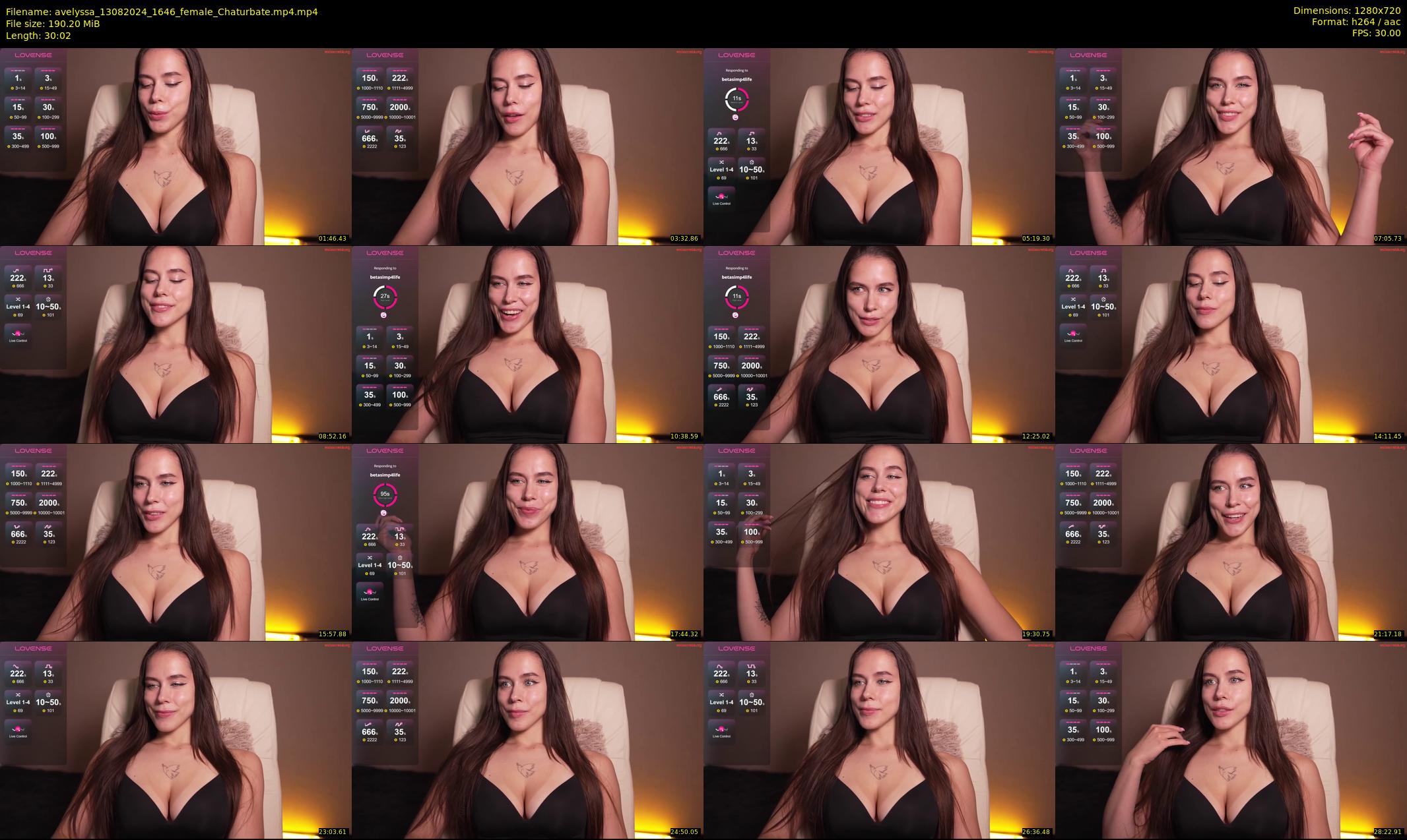 avelyssa — 31 minute Chaturbate female cam show recording, 720p, Aug 13, 2024
