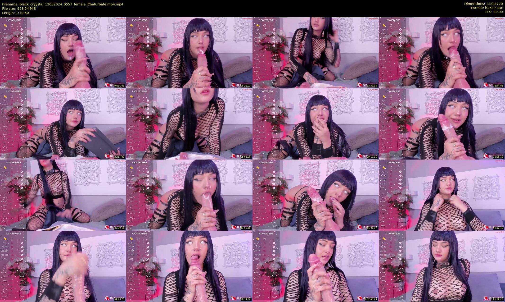 black_cryystal — 71 minute Chaturbate female cam show recording, 720p, Aug 13, 2024