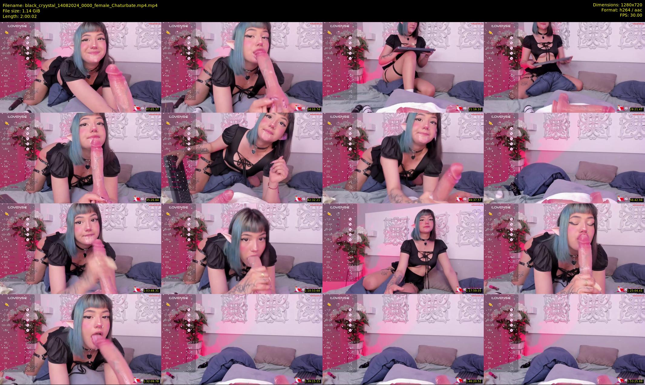 black_cryystal — 121 minute Chaturbate female cam show recording, 720p, Aug 14, 2024