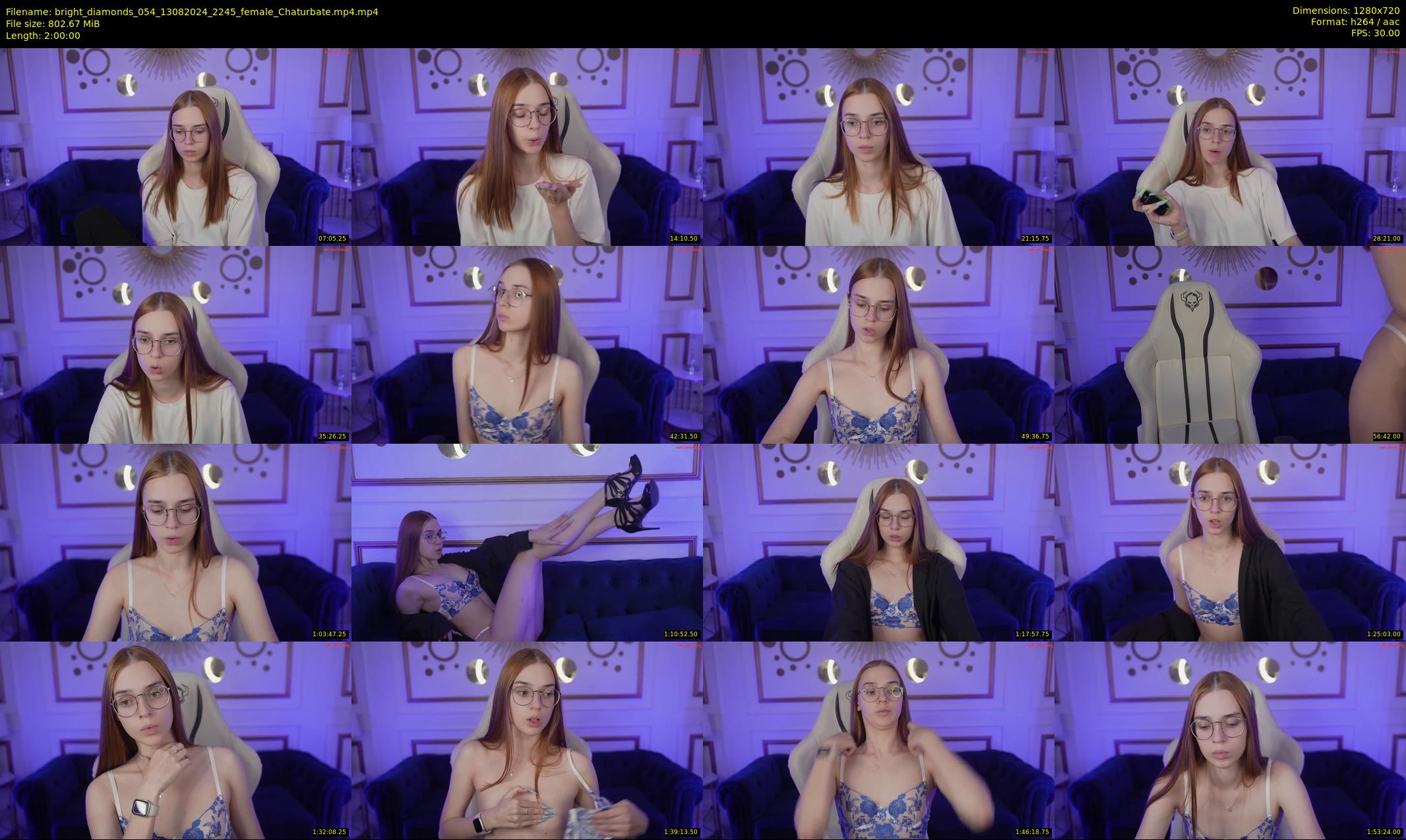 bright_diamonds_054 — 120 minute Chaturbate couple cam show recording, 720p, Aug 13, 2024