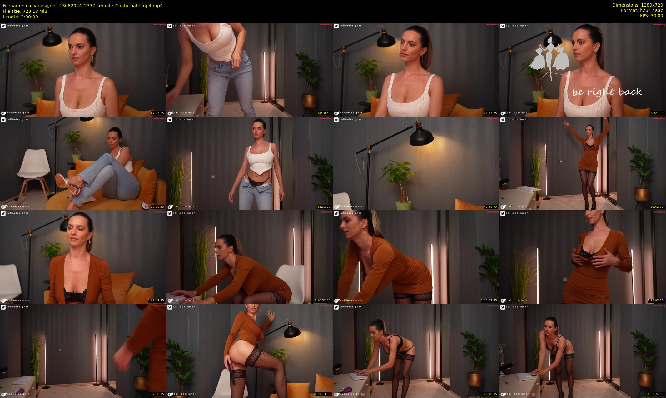 calliadesigner — 120 minute Chaturbate female cam show recording, 720p, Aug 13, 2024
