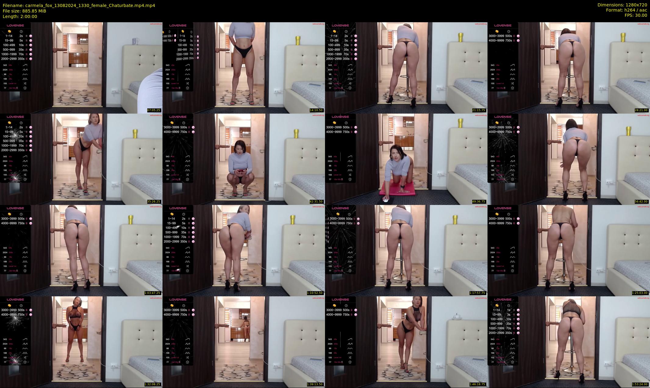 carmela_fox — 120 minute Chaturbate female cam show recording, 720p, Aug 13, 2024