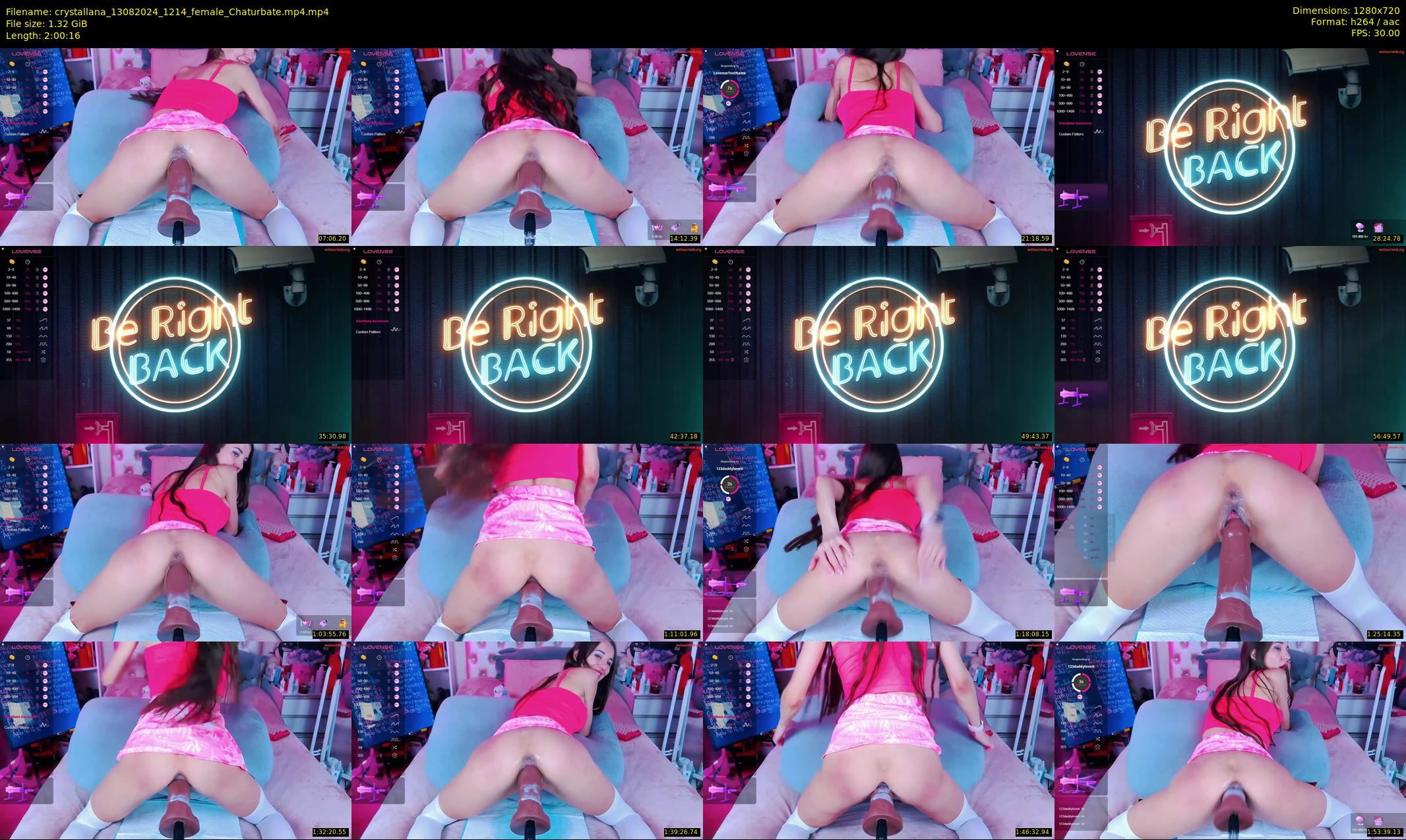 crystallana — 121 minute Chaturbate female cam show recording, 720p, Aug 13, 2024