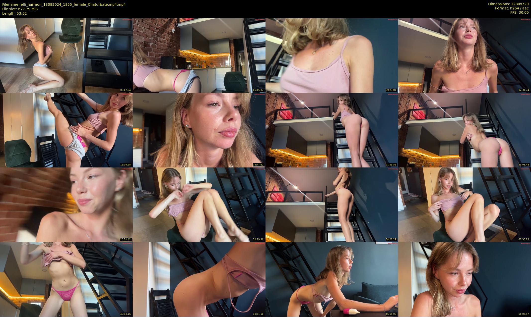 elli_harmon — 54 minute Chaturbate female cam show recording, 720p, Aug 13, 2024