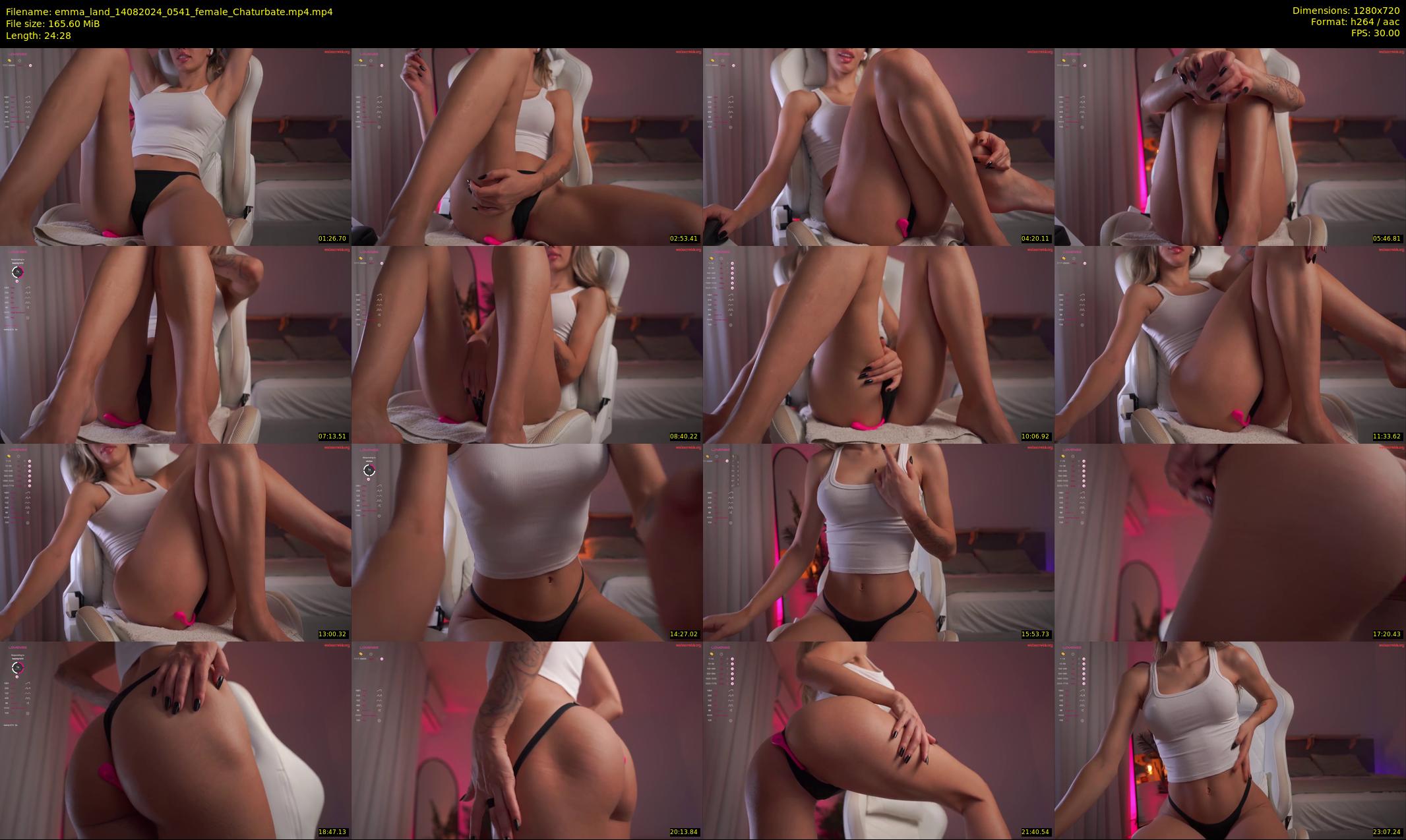 emma_land — 25 minute Chaturbate female cam show recording, 720p, Aug 14, 2024
