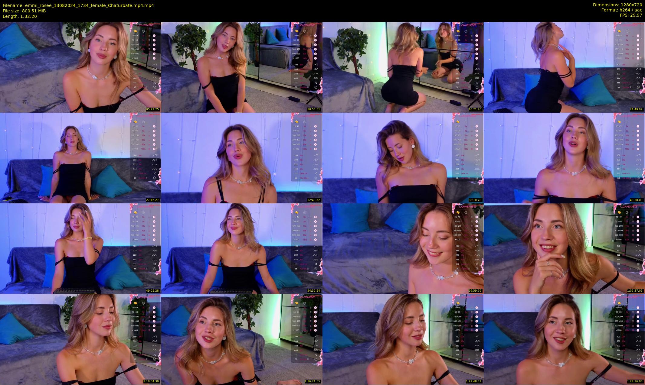 emmi_rosee — 93 minute Chaturbate female cam show recording, 720p, Aug 13, 2024