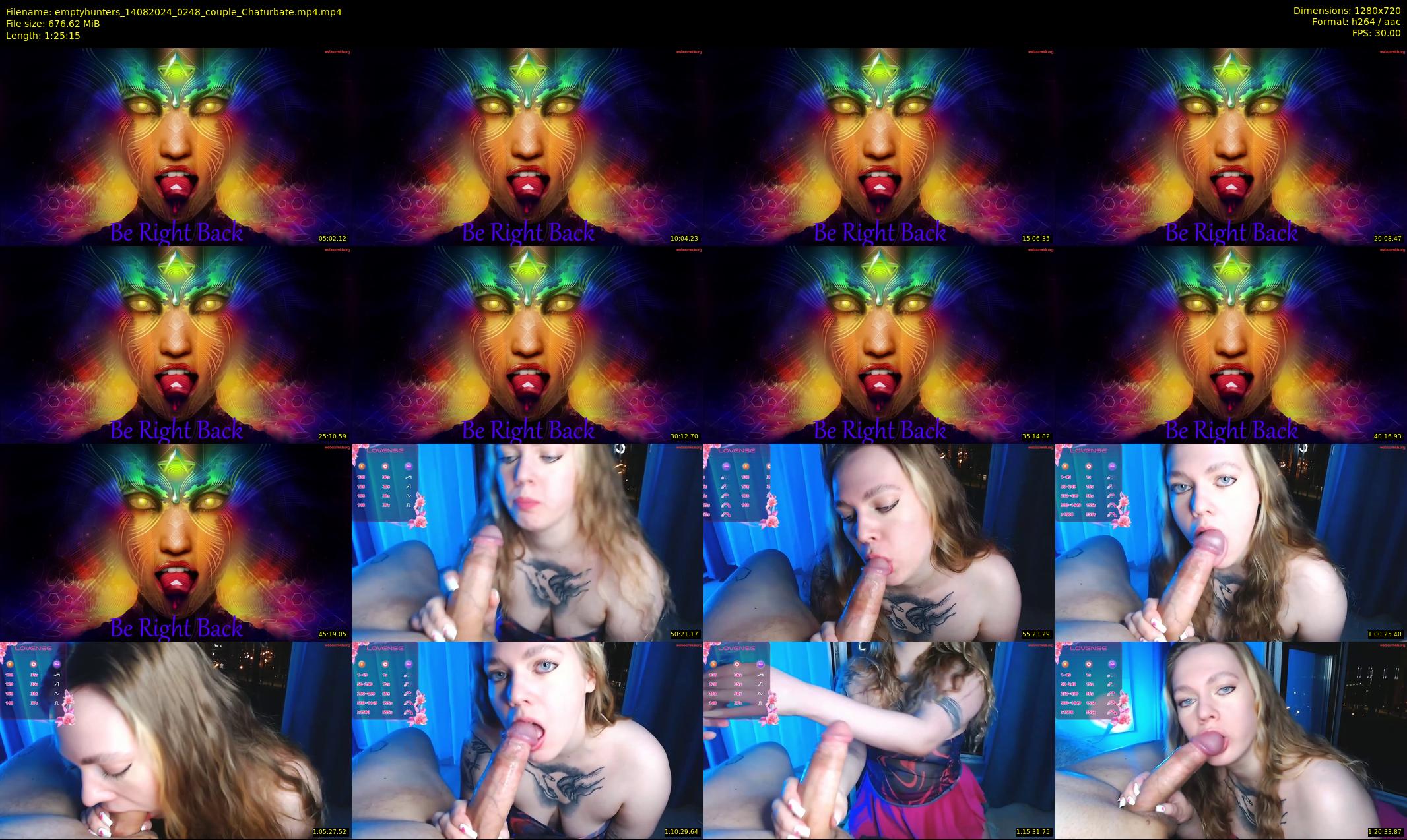 emptyhunters — 86 minute Chaturbate couple cam show recording, 720p, Aug 14, 2024