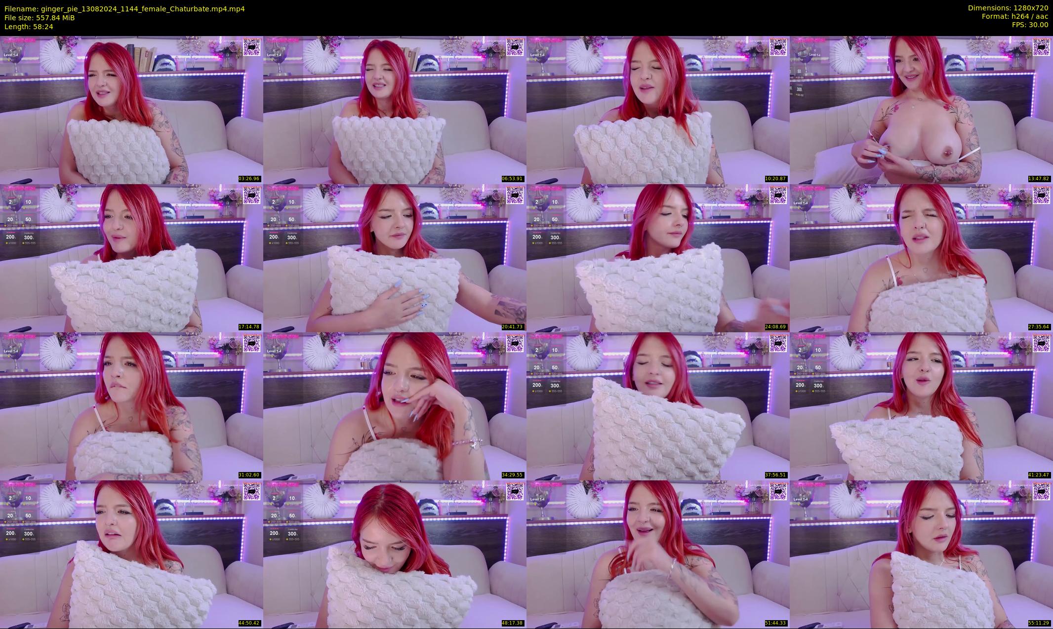 ginger_pie — 59 minute Chaturbate female cam show recording, 720p, Aug 13, 2024