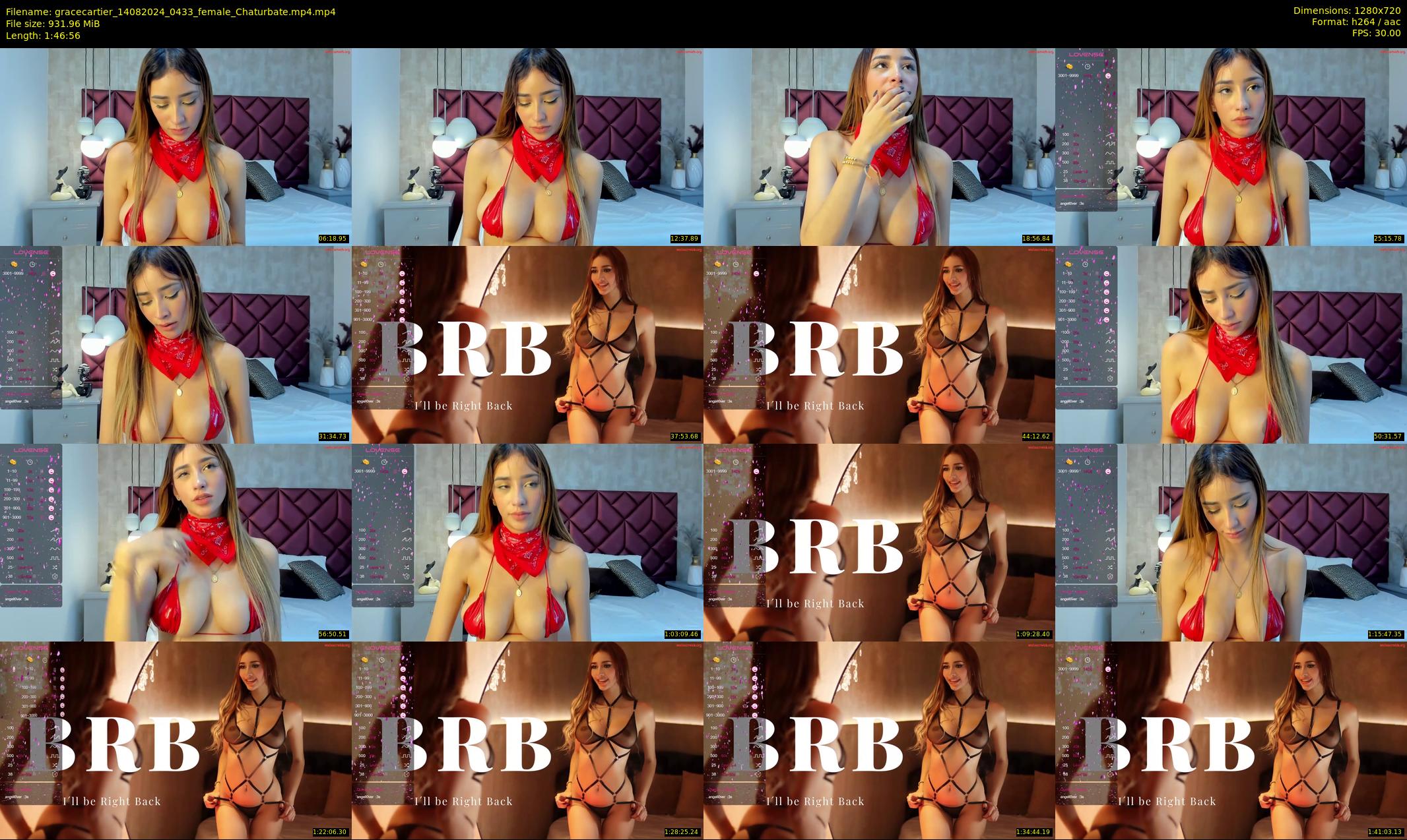 gracecartier — 107 minute Chaturbate female cam show recording, 720p, Aug 14, 2024