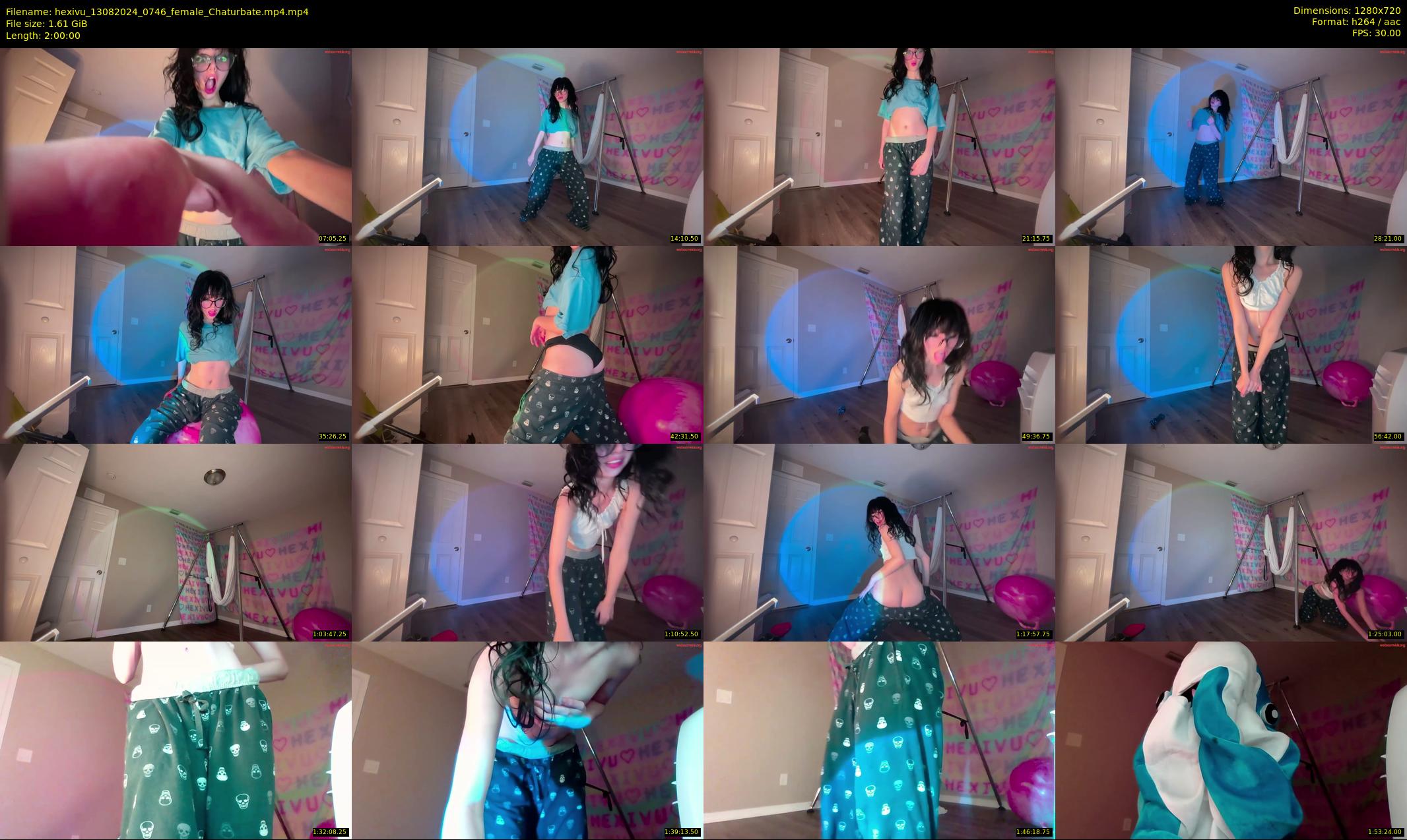 hexivu — 120 minute Chaturbate female cam show recording, 720p, Aug 13, 2024