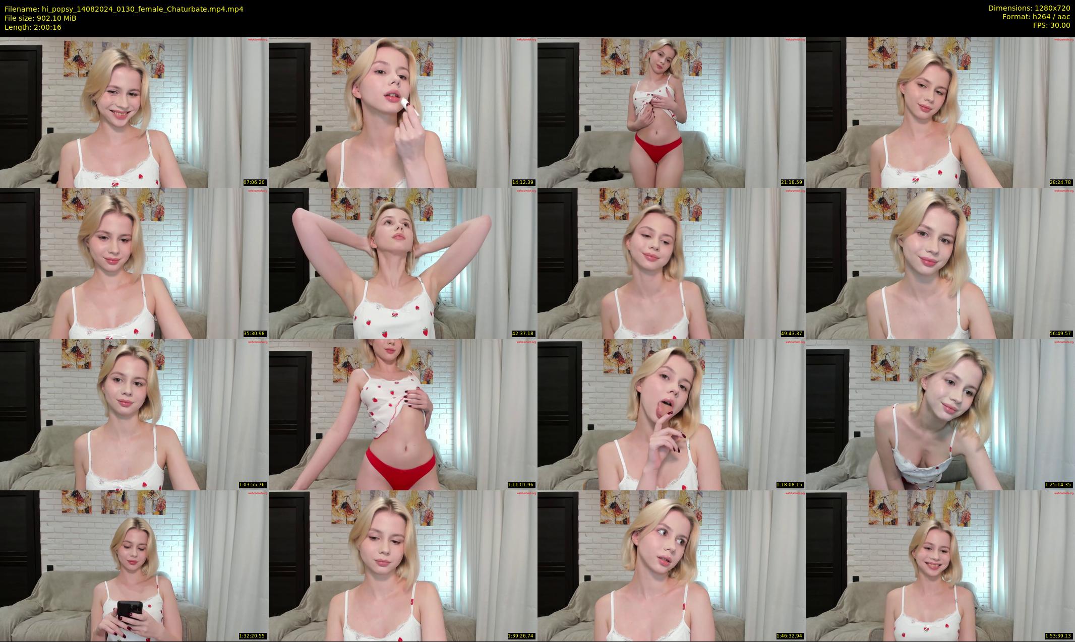 hi_popsy — 121 minute Chaturbate female cam show recording, 720p, Aug 14, 2024