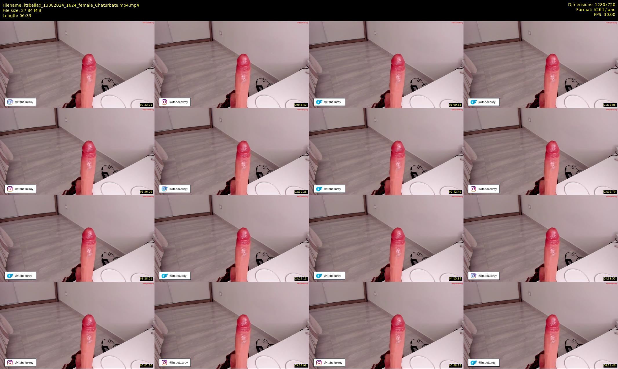 itsbellax — 7 minute Chaturbate female cam show recording, 720p, Aug 13, 2024