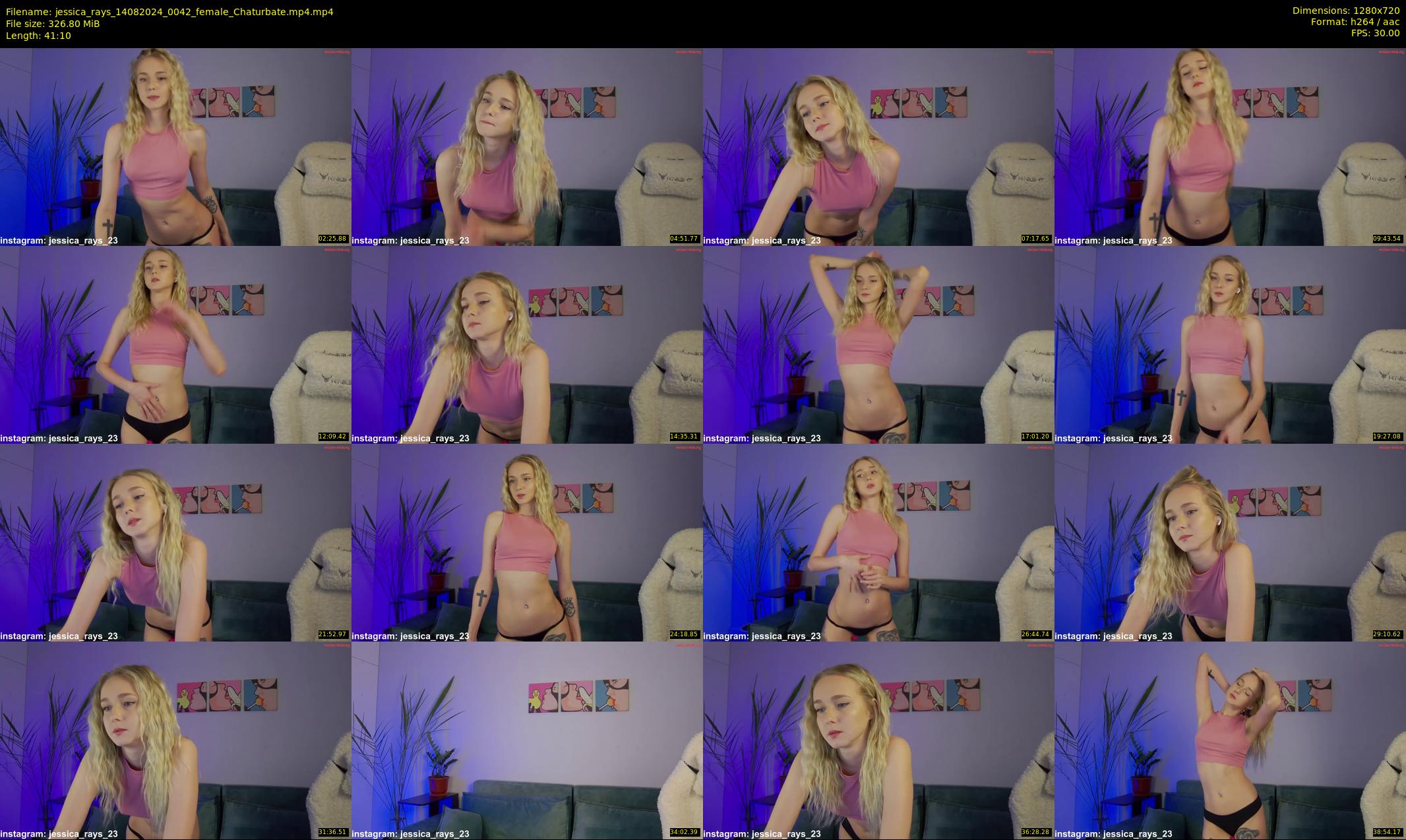 jessica_rays — 42 minute Chaturbate couple cam show recording, 720p, Aug 14, 2024