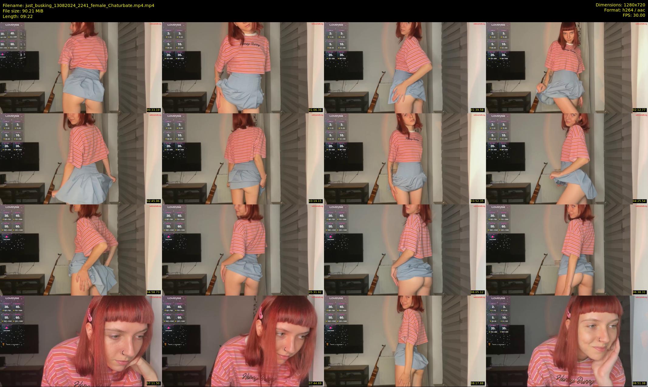 just_busking — 10 minute Chaturbate female cam show recording, 720p, Aug 13, 2024