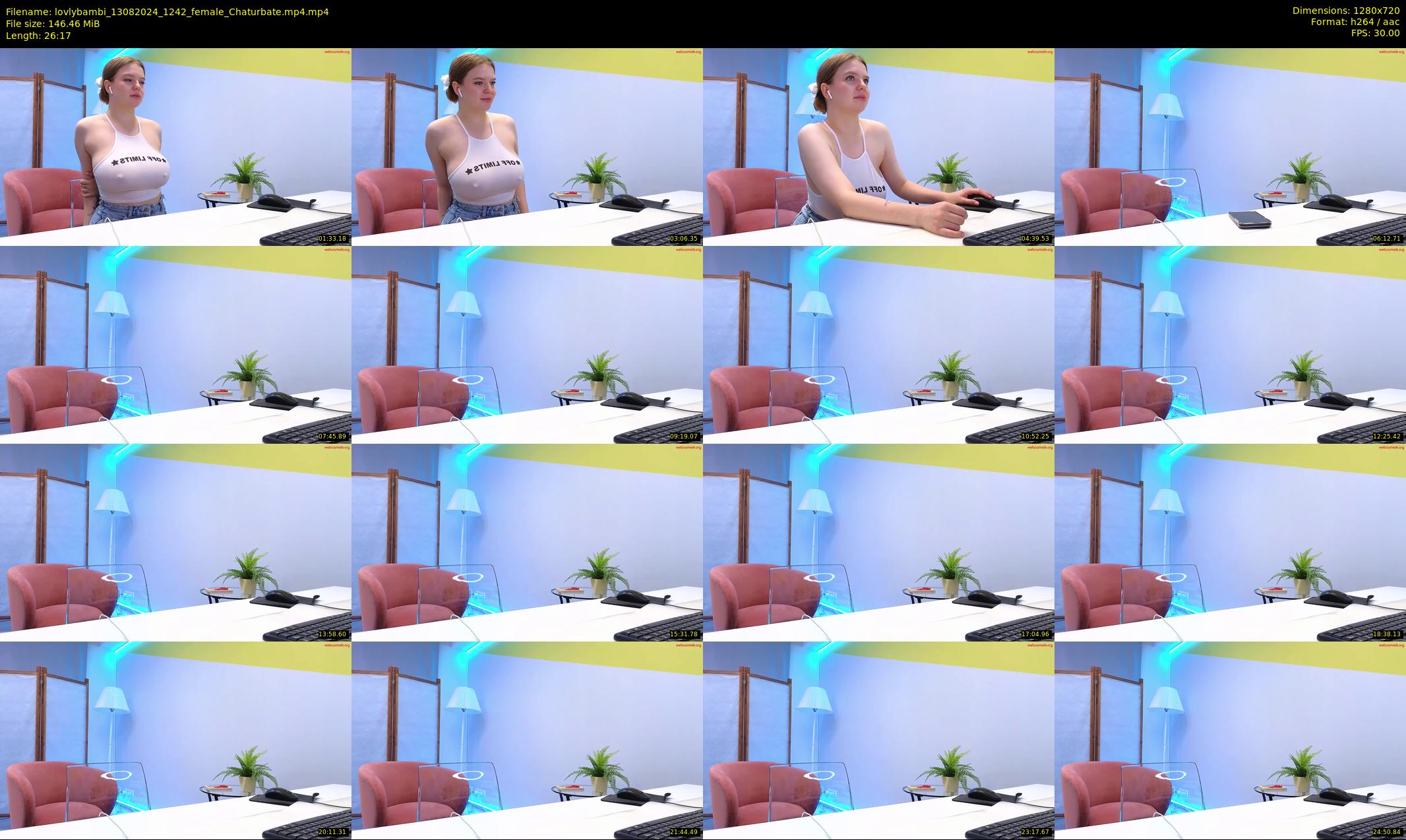 lovlybambi — 27 minute Chaturbate female cam show recording, 720p, Aug 13, 2024