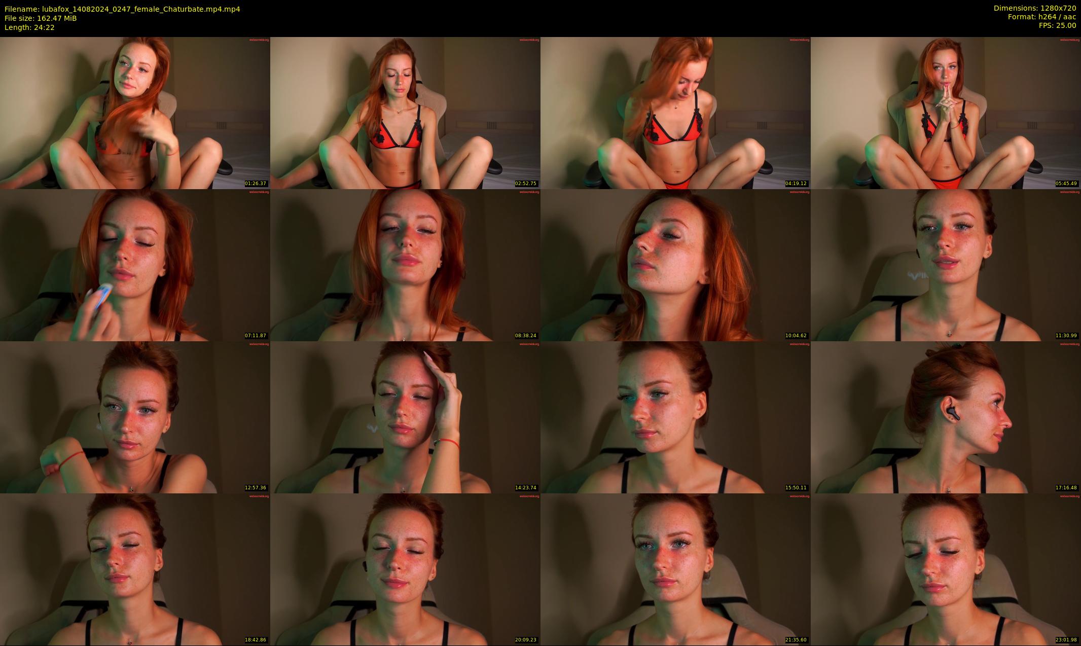 lubafox — 25 minute Chaturbate female cam show recording, 720p, Aug 14, 2024