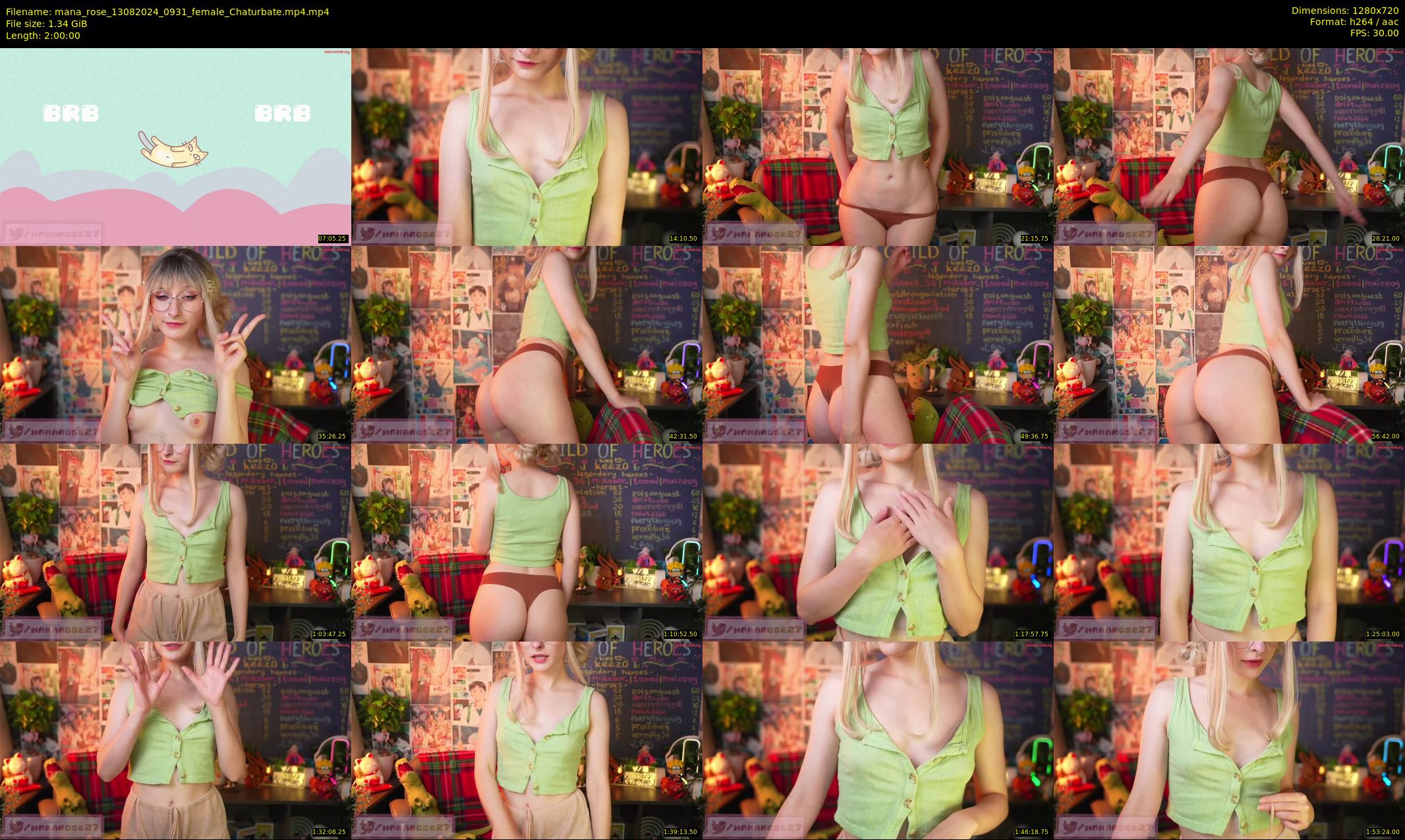 mana_rose — 120 minute Chaturbate female cam show recording, 720p, Aug 13, 2024