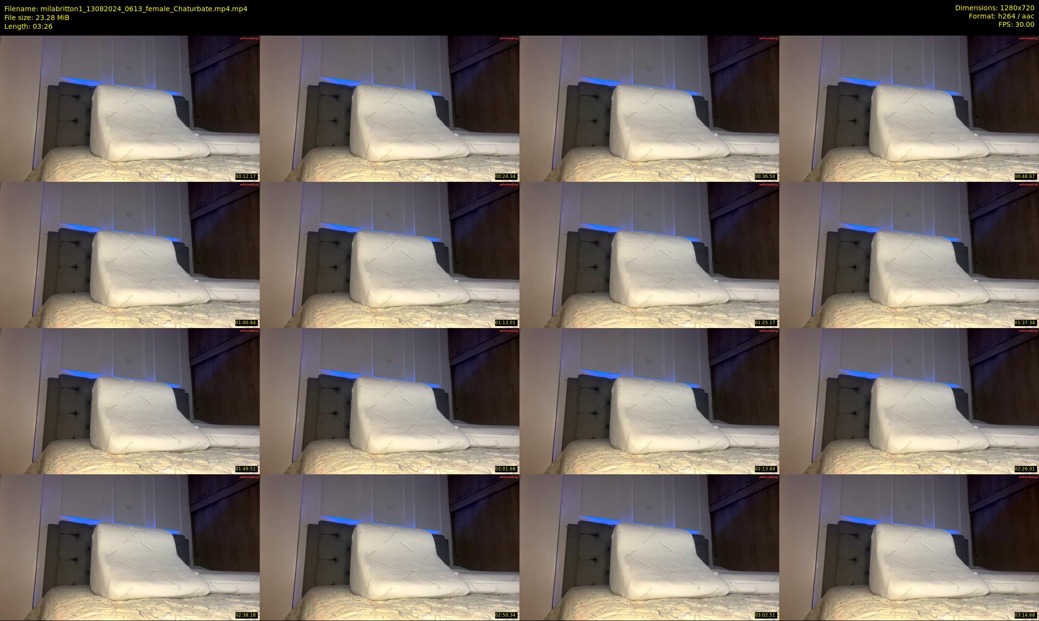 milabritton1 — 4 minute Chaturbate female cam show recording, 720p, Aug 13, 2024