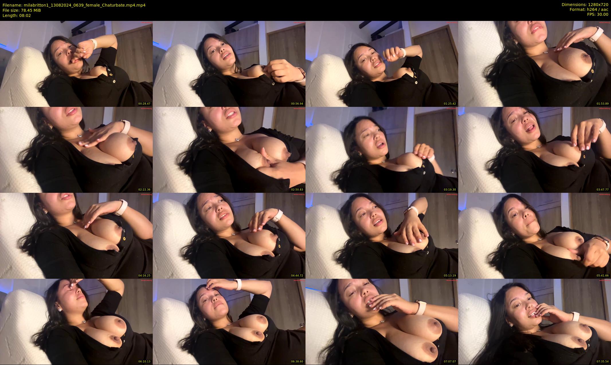 milabritton1 — 9 minute Chaturbate female cam show recording, 720p, Aug 13, 2024