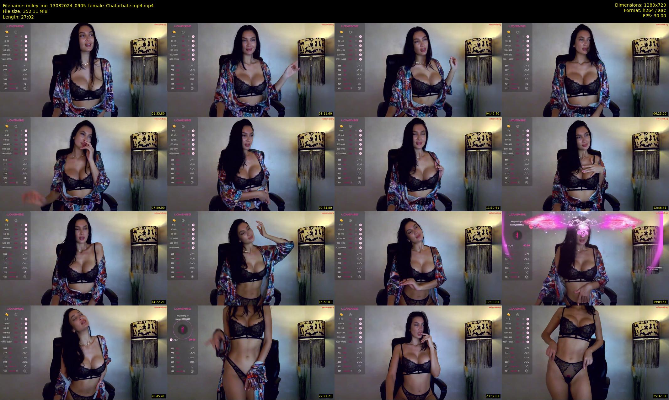 miley_me — 28 minute Chaturbate female cam show recording, 720p, Aug 13, 2024