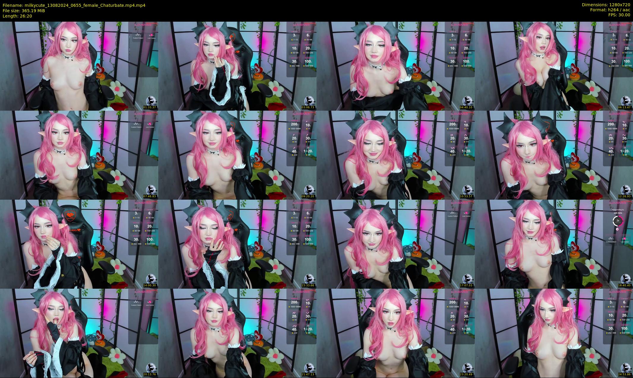 milkycute — 27 minute Chaturbate female cam show recording, 720p, Aug 13, 2024