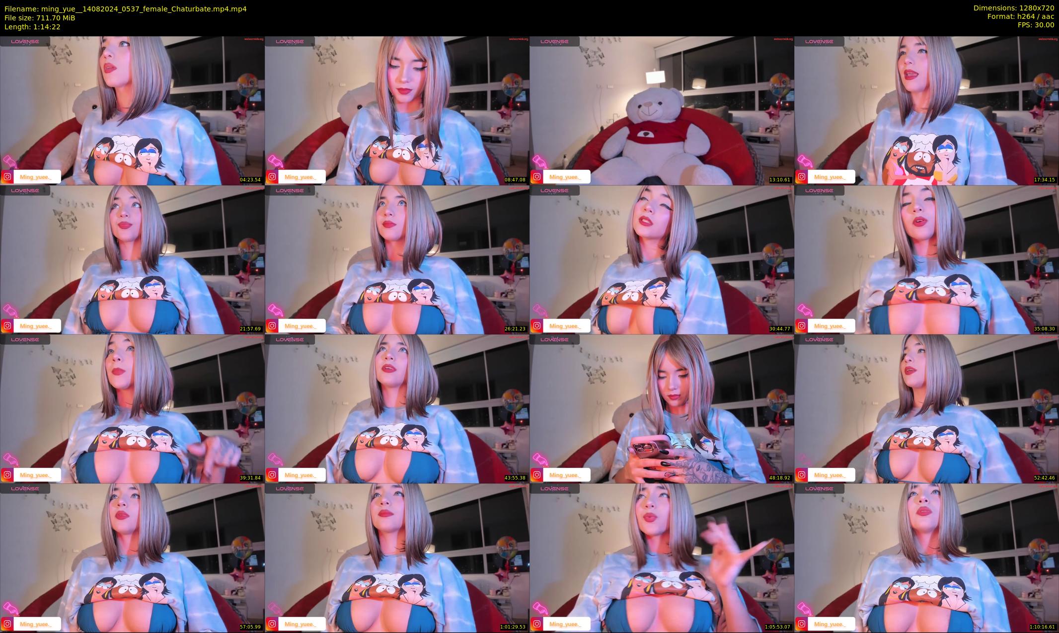 ming_yue_ — 75 minute Chaturbate female cam show recording, 720p, Aug 14, 2024