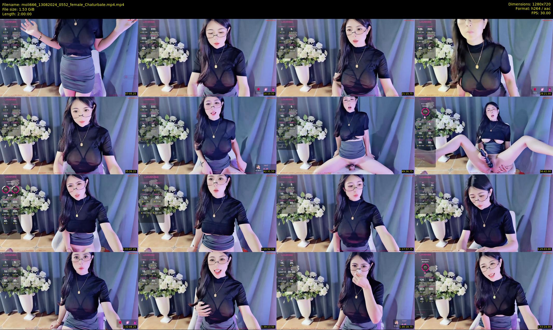 moli666 — 120 minute Chaturbate female cam show recording, 720p, Aug 13, 2024