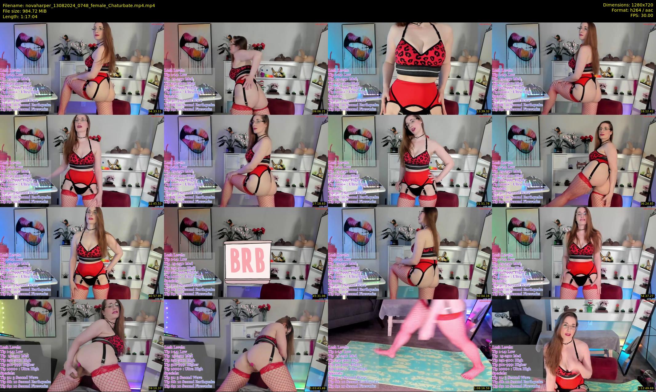 novaharper — 78 minute Chaturbate female cam show recording, 720p, Aug 13, 2024