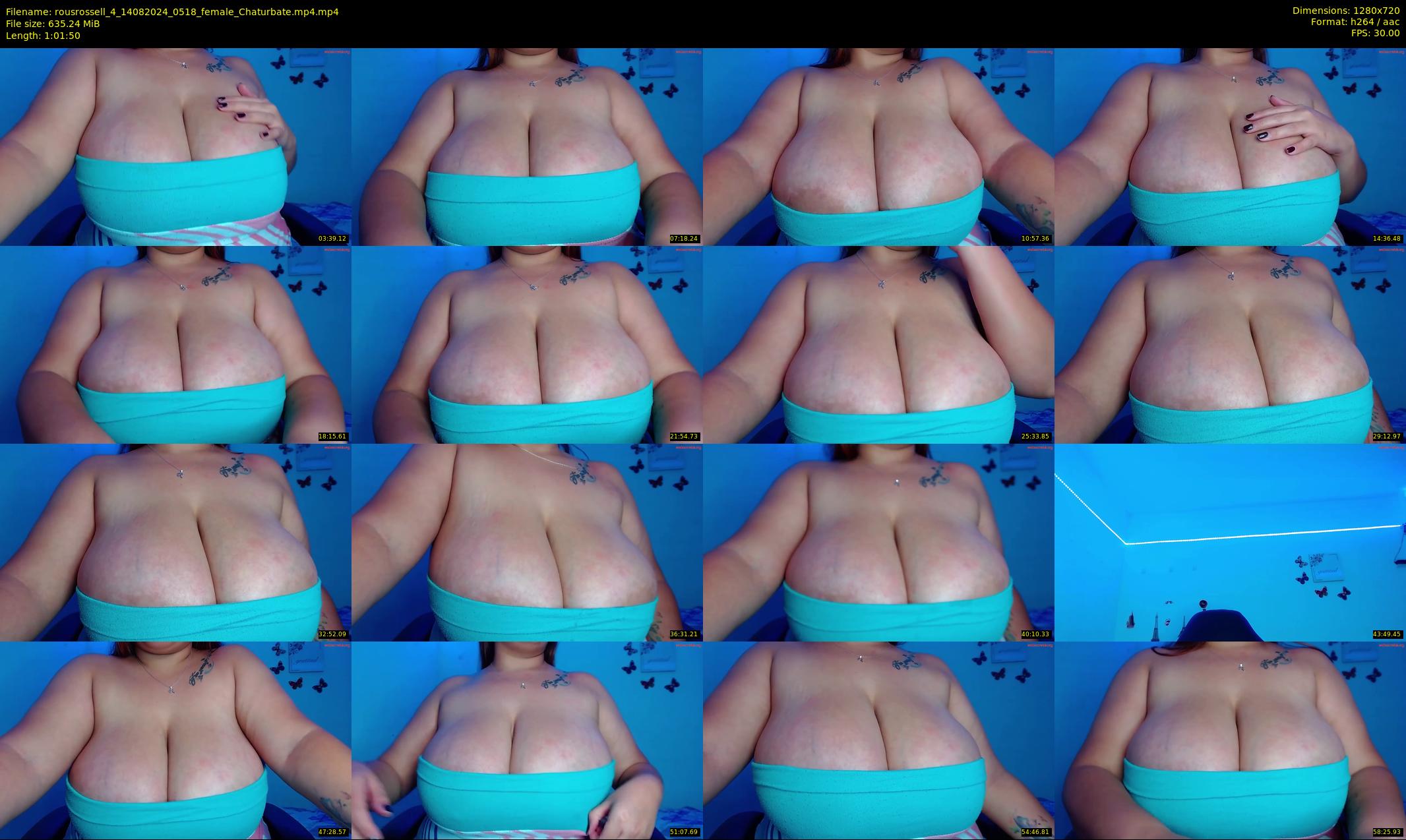 rousrossell_4 — 62 minute Chaturbate female cam show recording, 720p, Aug 14, 2024