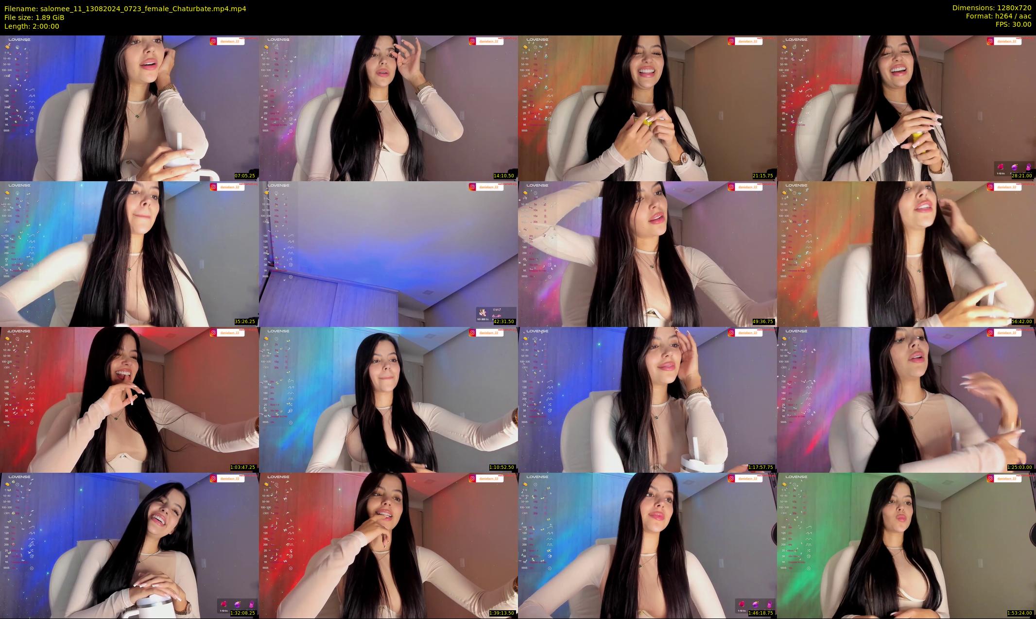salomee_11 — 120 minute Chaturbate female cam show recording, 720p, Aug 13, 2024