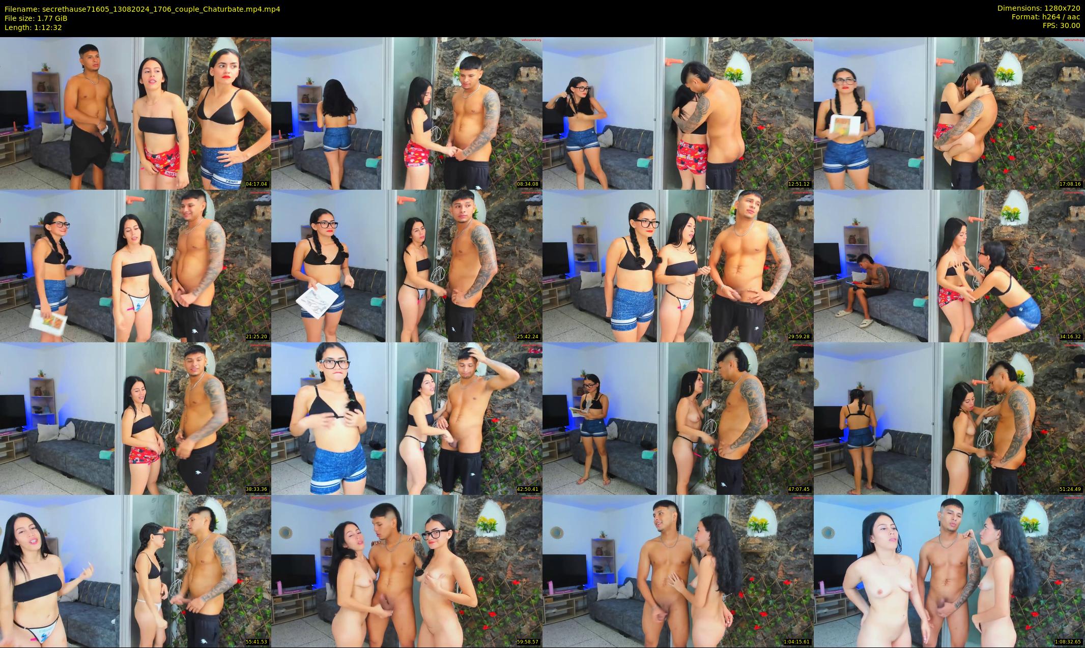 secrethause71605 — 73 minute Chaturbate couple cam show recording, 720p, Aug 13, 2024
