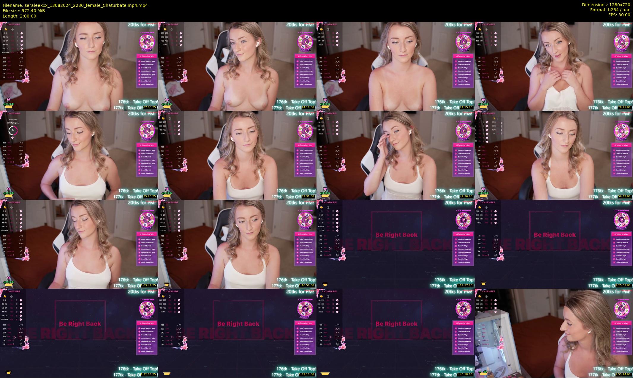seraleexxx — 120 minute Chaturbate female cam show recording, 720p, Aug 13, 2024