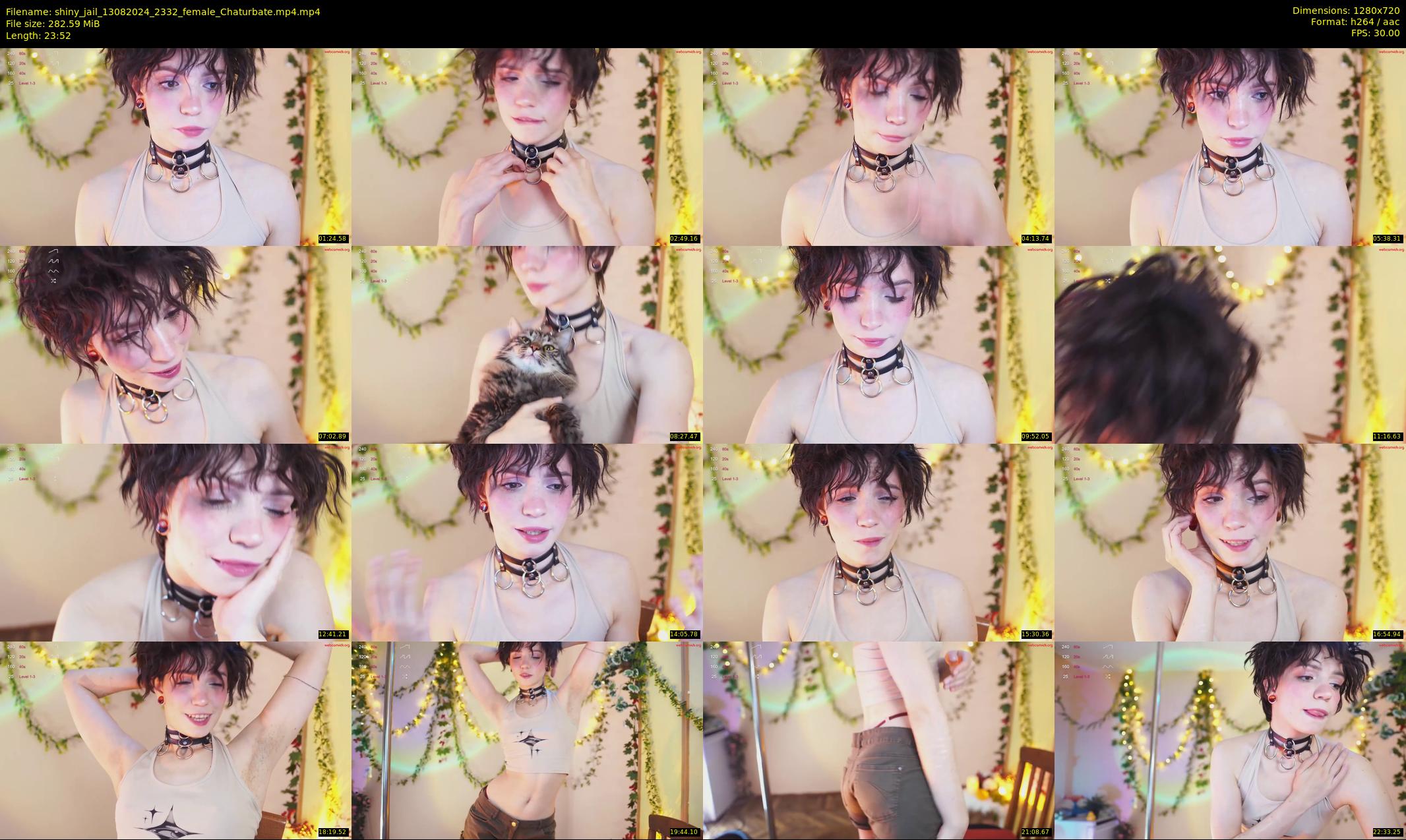 shiny_jail — 24 minute Chaturbate female cam show recording, 720p, Aug 13, 2024