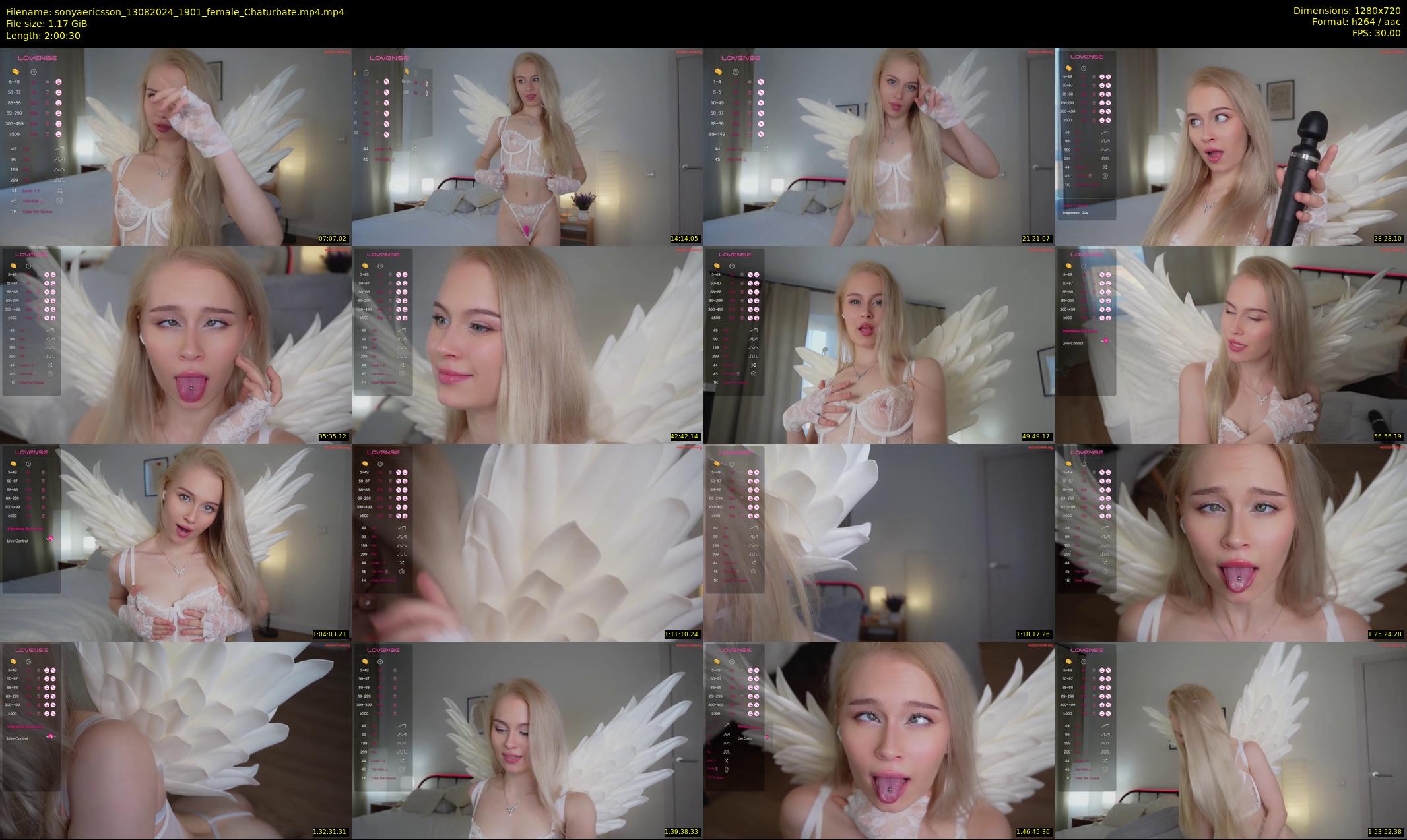 sonyaericsson — 121 minute Chaturbate female cam show recording, 720p, Aug 13, 2024