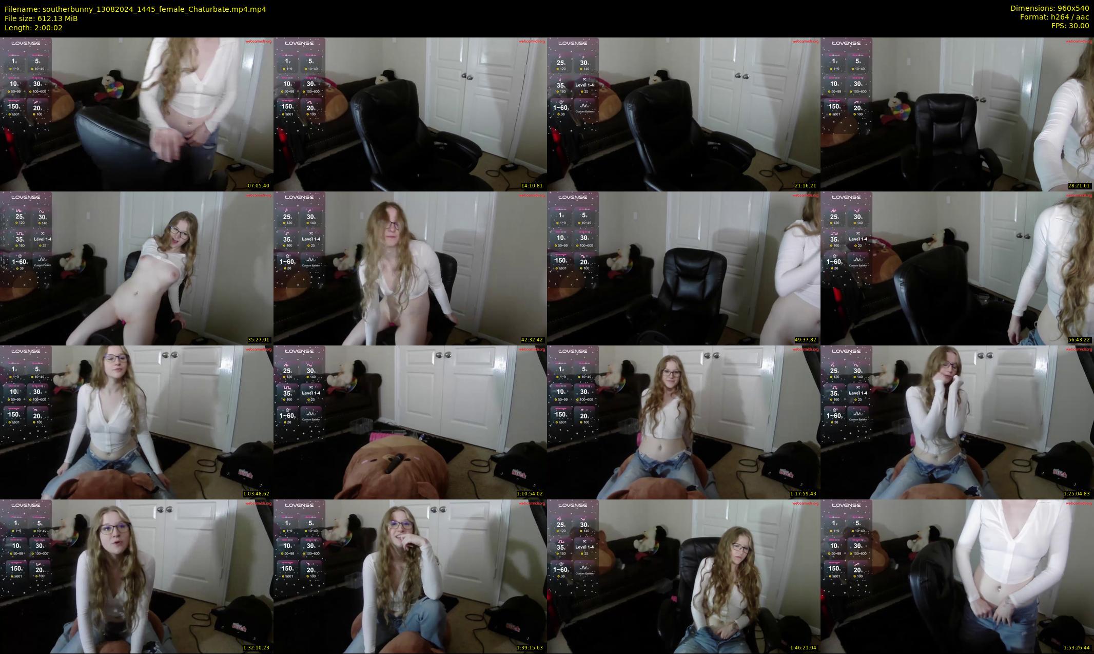 southerbunny — 121 minute Chaturbate female cam show recording, 480p, Aug 13, 2024