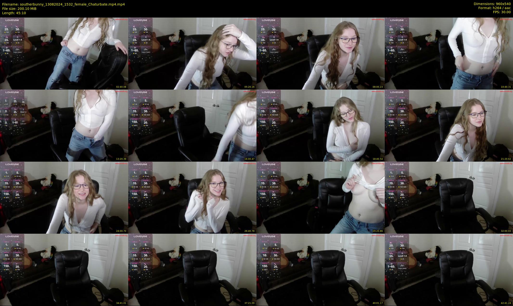 southerbunny — 46 minute Chaturbate female cam show recording, 480p, Aug 13, 2024