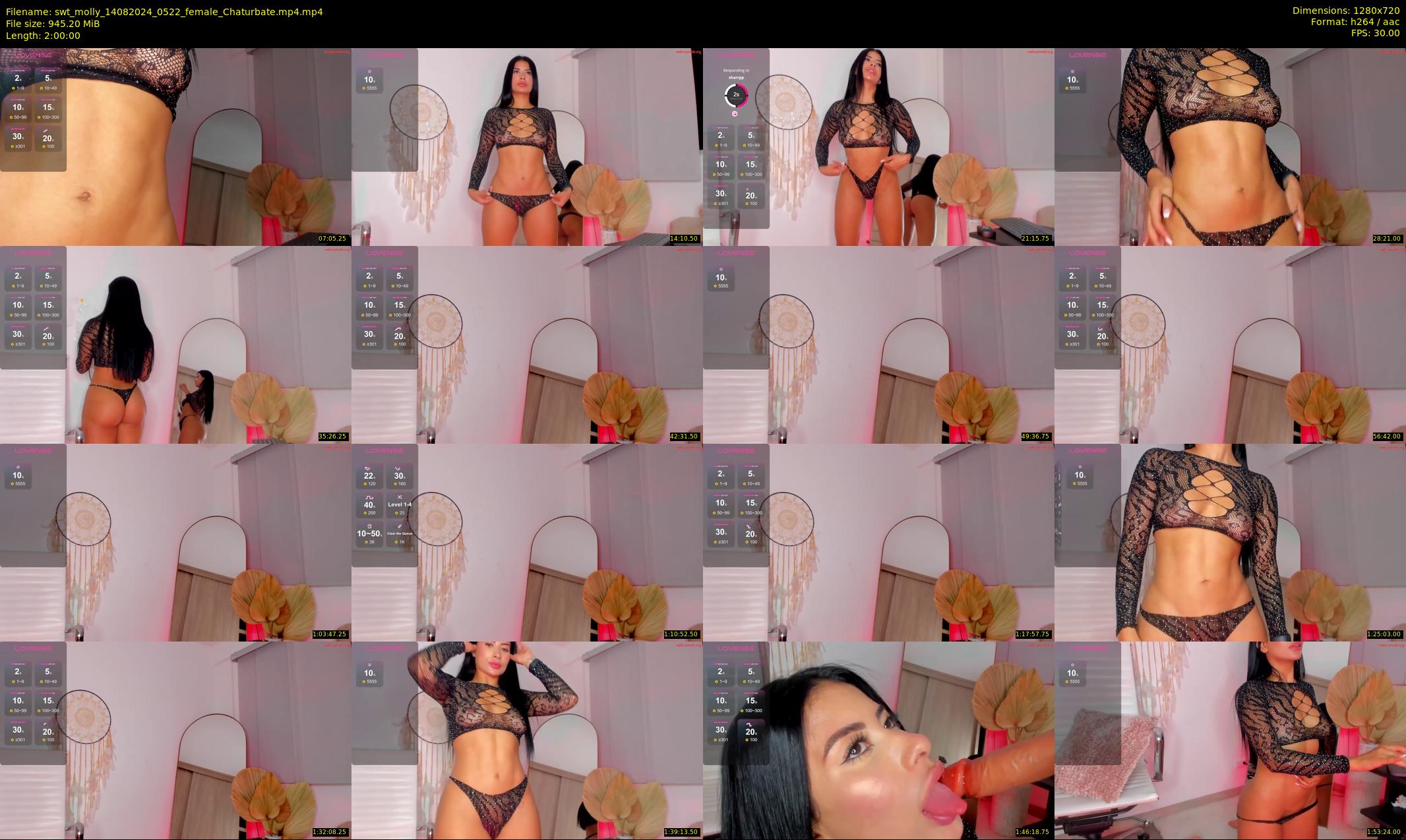 swt_molly — 120 minute Chaturbate female cam show recording, 720p, Aug 14, 2024