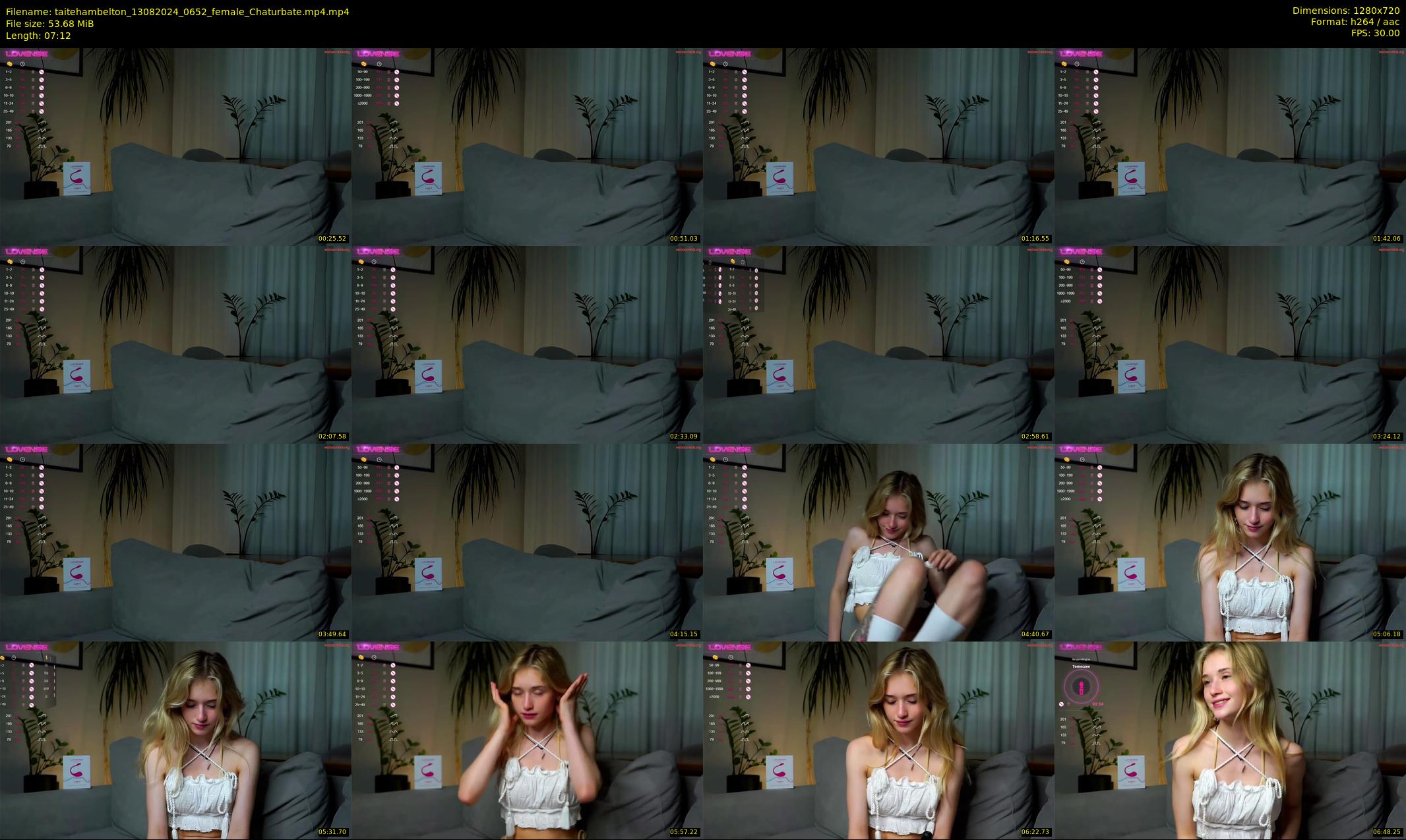 taitehambelton — 8 minute Chaturbate female cam show recording, 720p, Aug 13, 2024