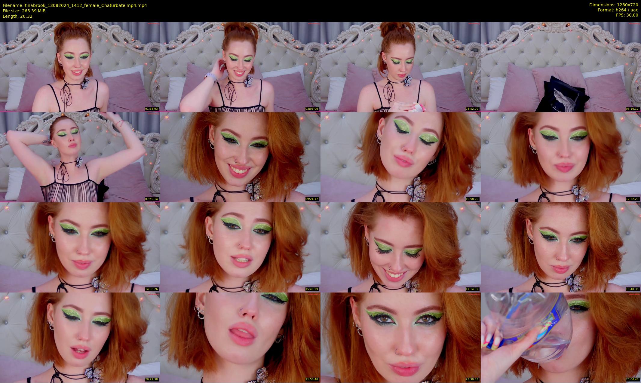 tinabrook — 27 minute Chaturbate female cam show recording, 720p, Aug 13, 2024