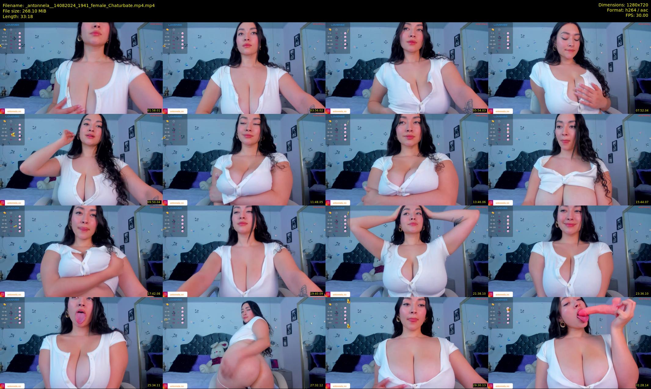 _antonnela_ — 34 minute Chaturbate female cam show recording, 720p, Aug 14, 2024