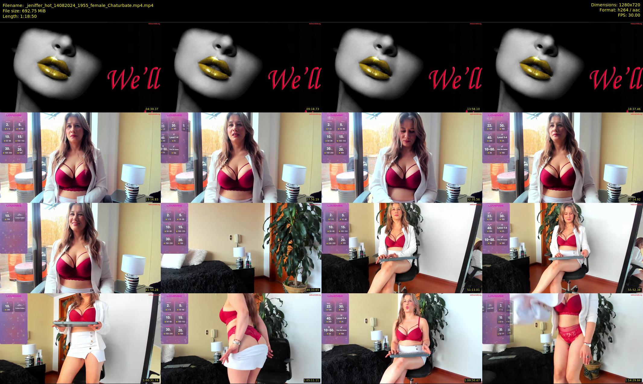 _jeniffer_hot — 79 minute Chaturbate female cam show recording, 720p, Aug 14, 2024
