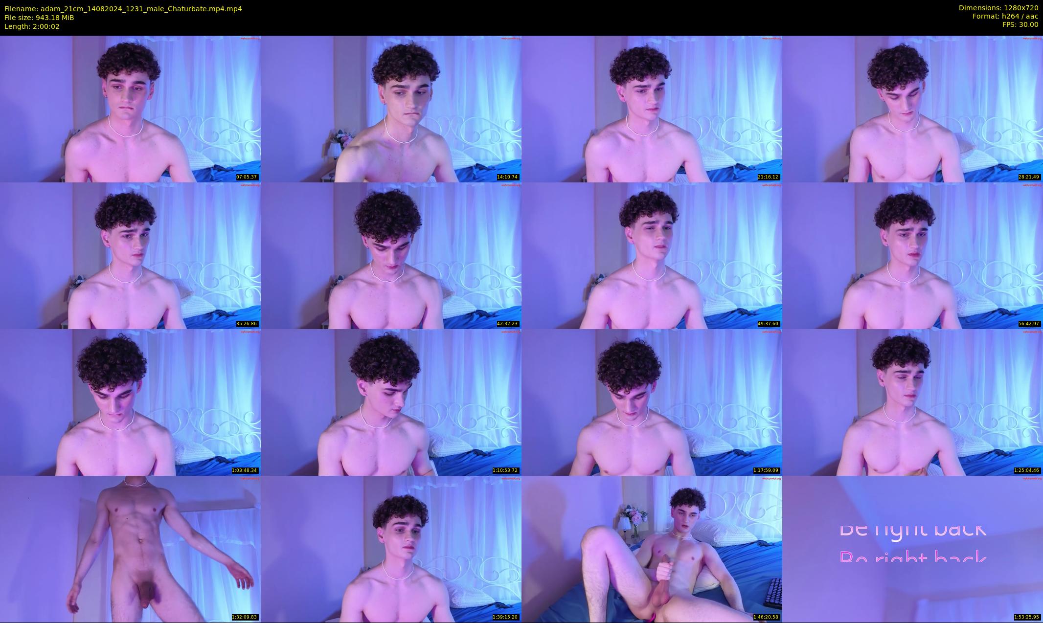 adam_21cm — 121 minute Chaturbate male cam show recording, 720p, Aug 14, 2024