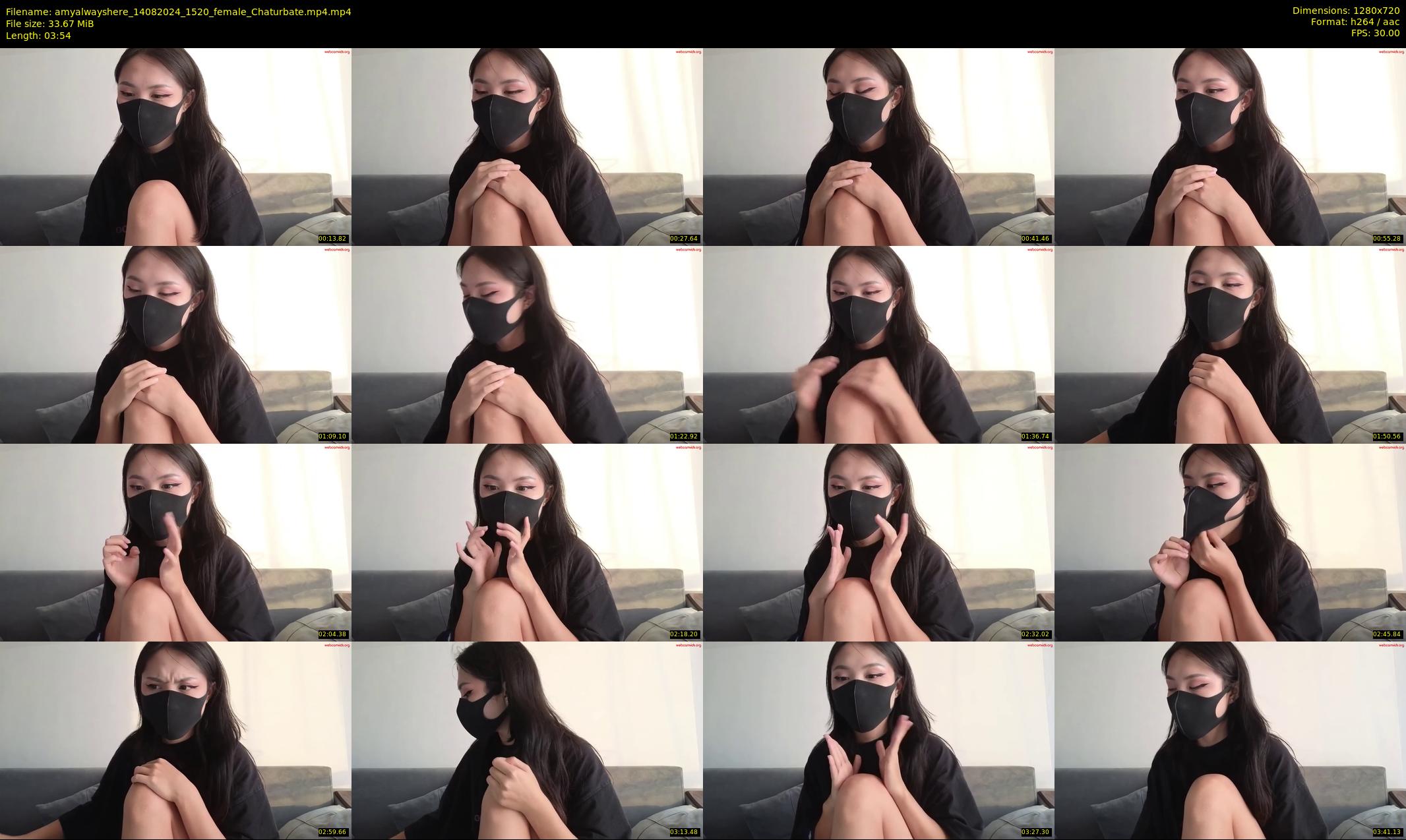 amyalwayshere — 4 minute Chaturbate female cam show recording, 720p, Aug 14, 2024
