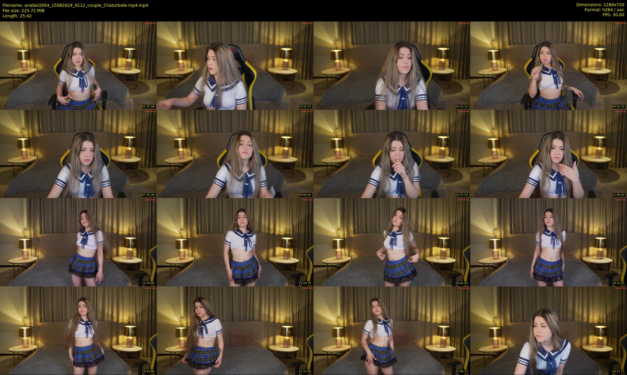 anabel2054 — 26 minute Chaturbate female cam show recording, 720p, Aug 15, 2024