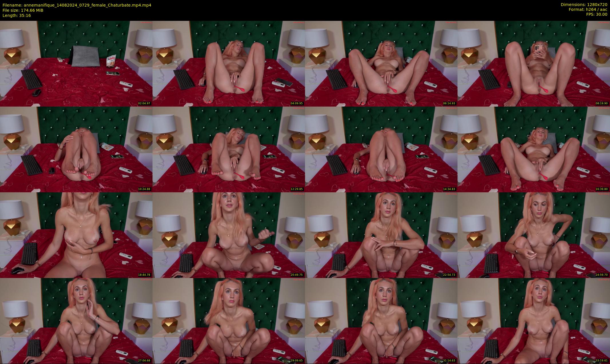 annemanifique — 36 minute Chaturbate female cam show recording, 720p, Aug 14, 2024
