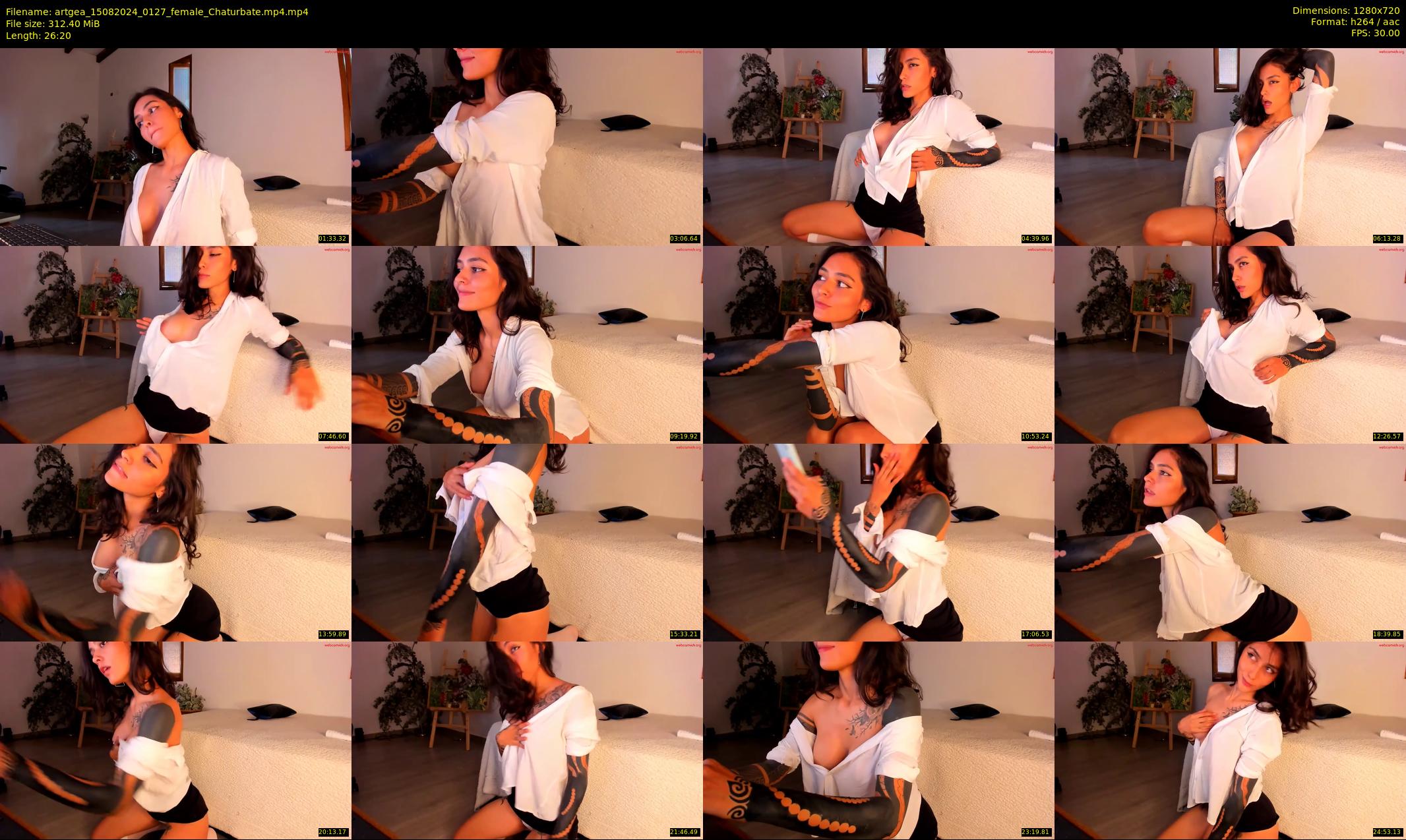 artgea — 27 minute Chaturbate female cam show recording, 720p, Aug 15, 2024