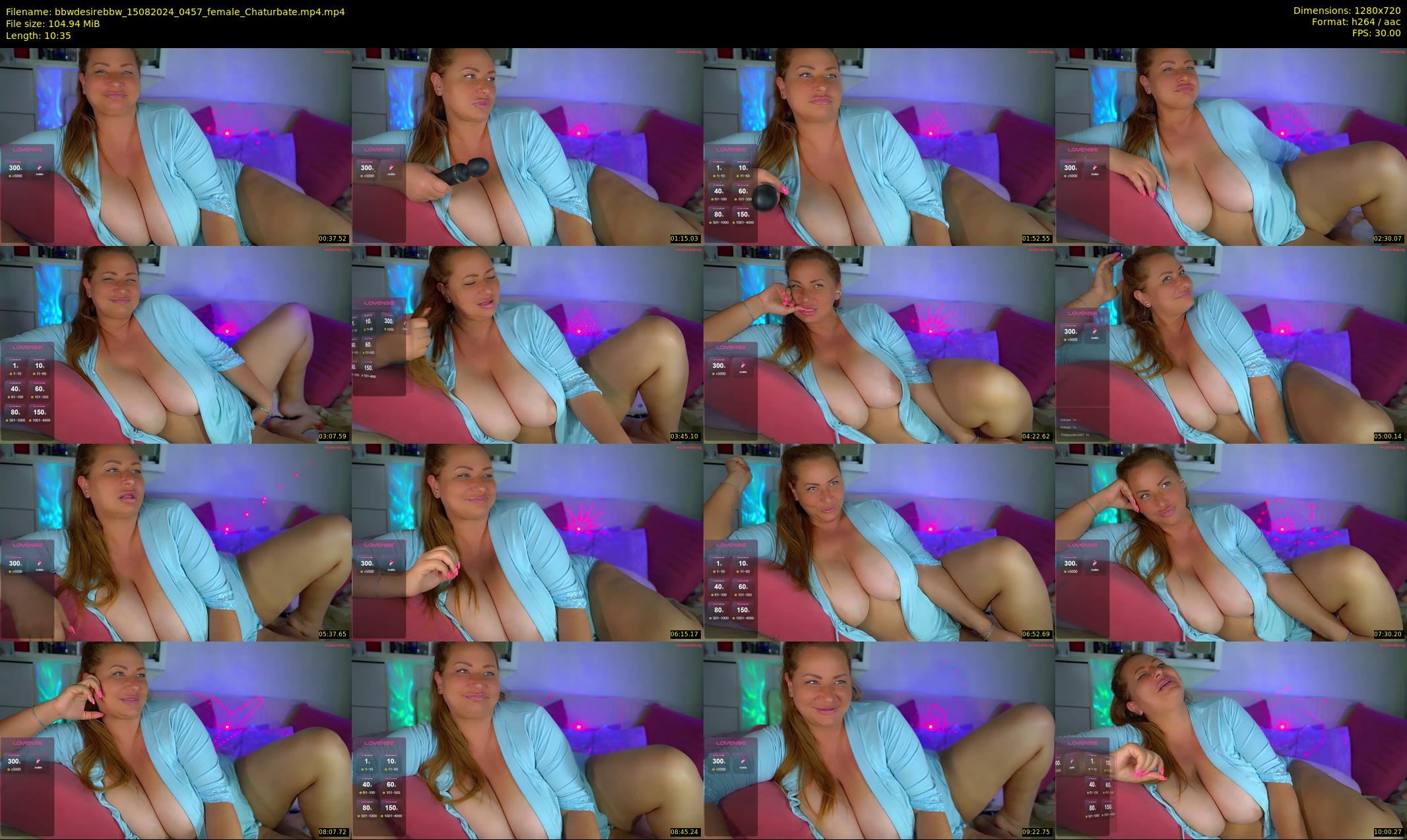 bbwdesirebbw — 11 minute Chaturbate female cam show recording, 720p, Aug 15, 2024