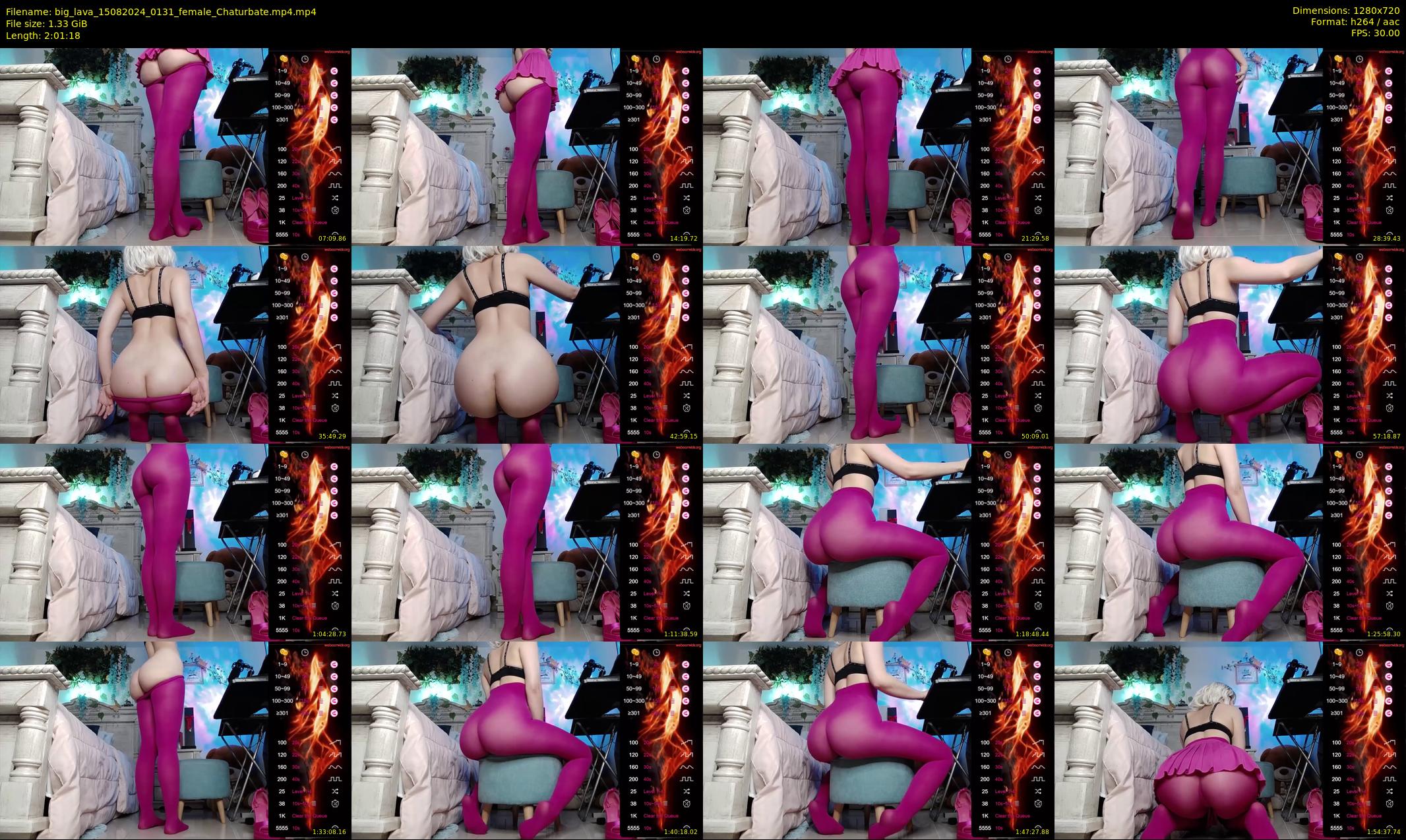 big_lava — 122 minute Chaturbate female cam show recording, 720p, Aug 15, 2024