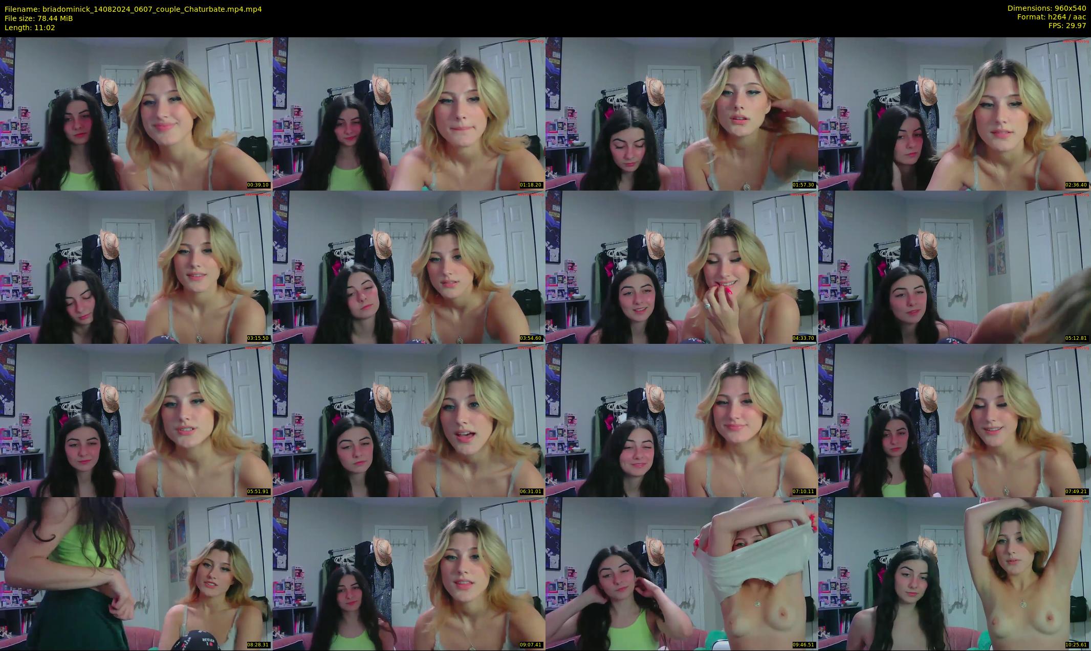 briadominick — 12 minute Chaturbate couple cam show recording, 480p, Aug 14, 2024